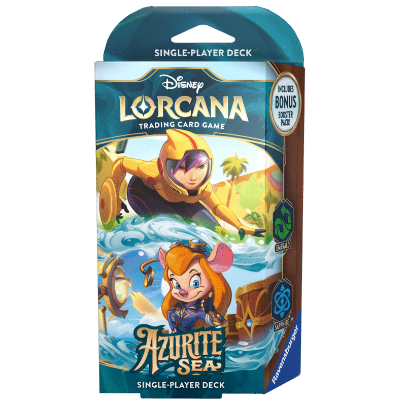 Disney Lorcana: Disney Lorcana: Azurite Sea Starter Deck - Emerald & Sapphire