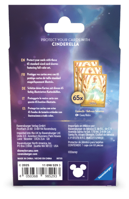 Disney Lorcana: Archazia's Island Card Sleeves - Cinderella